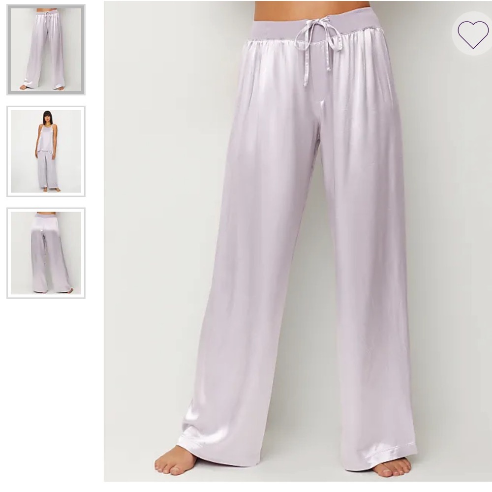 NWT PJ Harlow Jolie Satin Lounge Pants